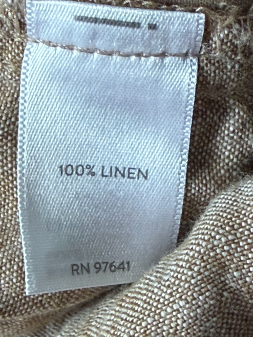 J. Jill Women's Taupe Linen Elastic Waist Wide-Leg Pants Size Large 54822 - Picture 9 of 10